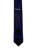 Blacksmith Navy Blue Satin Tie For Men