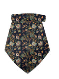 Blacksmith Navy Blue Floral Cravat For Men.