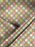 Blacksmith Polka Brown Printed Pocket Square for Men