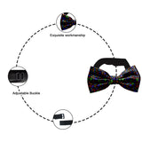 Blacksmith | Blacksmith Fashion | Blacksmith Black Multicolor Musical Notes Bowtie for Men