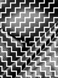 Blacksmith Black and White Zigzag Printed Pocket Square for Men