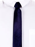 Blacksmith Navy Blue Satin Tie For Men