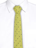 Blacksmith Yellow Polka Dot Tie for Men