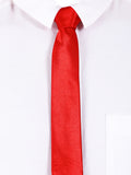 Blacksmith Red Satin Tie For Men