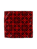 Blacksmith Black and Red Star Printed Pocket Square for Men