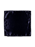 Blacksmith Navy Blue Multi Color Dashes Printed Pocket Square for Men