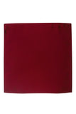 Blacksmith Maroon Satin Ascot Neck Scarf And Matching Pocket Square Set For Men