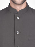 Blacksmith Brown Polyester Jodhpuri Blazer Jacket for Men