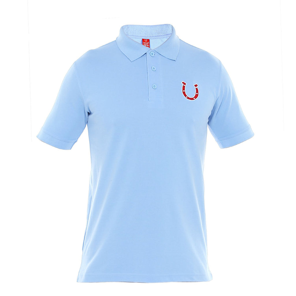 Blacksmith 100% Soft Cotton Bio Washed Red And Light Blue Polo Collar Cotton Tshirt for Men -Red And Light Blue T Shirts for Men [PACK OF 2].