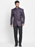 Blacksmith Black and Pink Floral Jodhpuri Blazer Jacket for Men