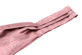 Blacksmith Pink Paisley Ascot Neck Scarf And Matching Pocket Square Set For Men