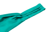 Blacksmith Mint Green Satin Ascot Neck Scarf And Matching Pocket Square Set For Men