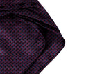 Blacksmith Purple Geometric Ascot Neck Scarf And Matching Pocket Square Set For Men