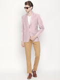 Blacksmith | Blacksmith Fashion | Blacksmith Baby Pink soft cotton blazer | Blacksmith Cotton Fabric Blazer