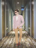 Blacksmith Baby Pink Soft Cotton Blazer Jacket for Men - Baby Pink Blazer Coat for Men