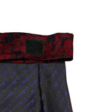 Blacksmith | Blacksmith Fashion | Blacksmith Black Flower Cravat Stole And Matching Pocket Square Set For Men.