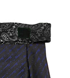 Blacksmith | Blacksmith Fashion | Blacksmith Black Paisley Cravat Stole And Matching Pocket Square Set For Men.