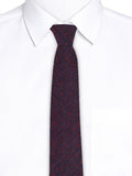 Blacksmith Blue And Red Pillar Jacquard Tie for Men