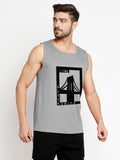 Blacksmith Brklyn Cotton Printed Sando For Men - Gym Sando For Men.