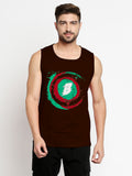 Blacksmith  B Superhero Cotton Printed Sando For Men - Gym Sando For Men.