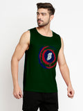 Blacksmith  B Superhero Cotton Printed Sando For Men - Gym Sando For Men.