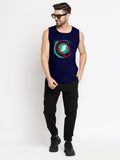 Blacksmith  B Superhero Cotton Printed Sando For Men - Gym Sando For Men.