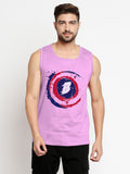 Blacksmith  B Superhero Cotton Printed Sando For Men - Gym Sando For Men.