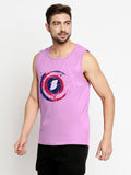 Blacksmith  B Superhero Cotton Printed Sando For Men - Gym Sando For Men.