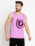 Blacksmith  B Superhero Cotton Printed Sando For Men - Gym Sando For Men.