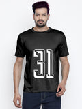 Blacksmith | Blacksmith Fashion | Blacksmith Black Number 31 Round Neck Printed T-shirt