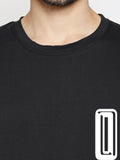 Blacksmith | Blacksmith Fashion | Blacksmith Black Number 01 Round Neck Printed T-shirt