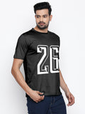 Blacksmith | Blacksmith Fashion | Blacksmith Black Number 26 Round Neck Printed T-shirt