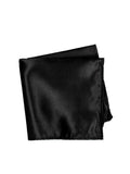 Blacksmith Solid Black Pocket Square for Men