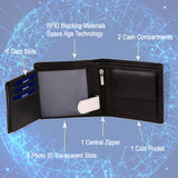 Blacksmith RFID 9 Card Slots Wallet for Men -  Ultra Light Weight [ Black ]