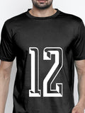 Blacksmith Number 12 Round Neck Printed T-shirt for Men - Tshirt for Men.