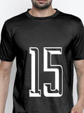 Blacksmith Number 15 Round Neck Printed T-shirt for Men - Tshirt for Men.