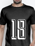 Blacksmith Number 18 Round Neck Printed T-shirt for Men - Tshirt for Men.