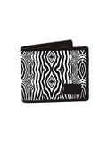 Blacksmith Black And White Zebra Printed Wallet For Men.