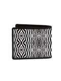 Blacksmith Black And White Zebra Printed Wallet For Men.