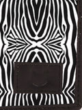 Blacksmith Black And White Zebra Printed Wallet For Men.