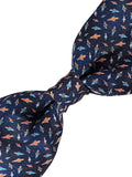 Blacksmith Tiny Blue Rockets Adjustable Fashion Bowtie for Men - Bow ties for Tuxedo and Blazers