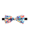 Blacksmith Abstract Multicolor Adjustable Fashion Bowtie for Men - Bow ties for Tuxedo and Blazers