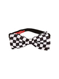 Blacksmith Black and White Checks Adjustable Fashion Bowtie for Men - Bow ties for Tuxedo and Blazers