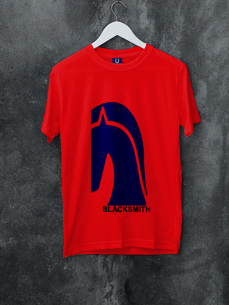 Blacksmith | Blacksmith Fashion | Printed Horse Red 100% Soft Cotton Bio-Washed Top for women's and Girls
