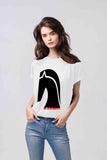 Blacksmith | Blacksmith Fashion | Printed Horse White 100% Soft Cotton Bio-Washed Top for women's and Girls