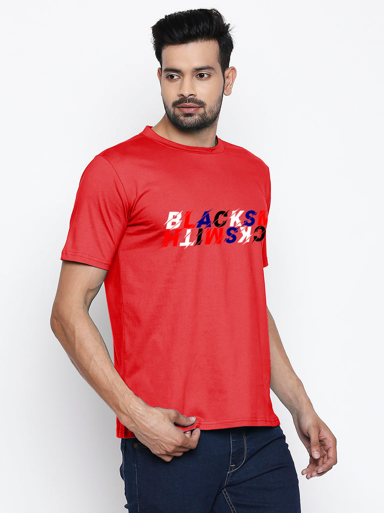 Blacksmith Mirror Round Neck Printed T-shirt for Men - Tshirt for Men.