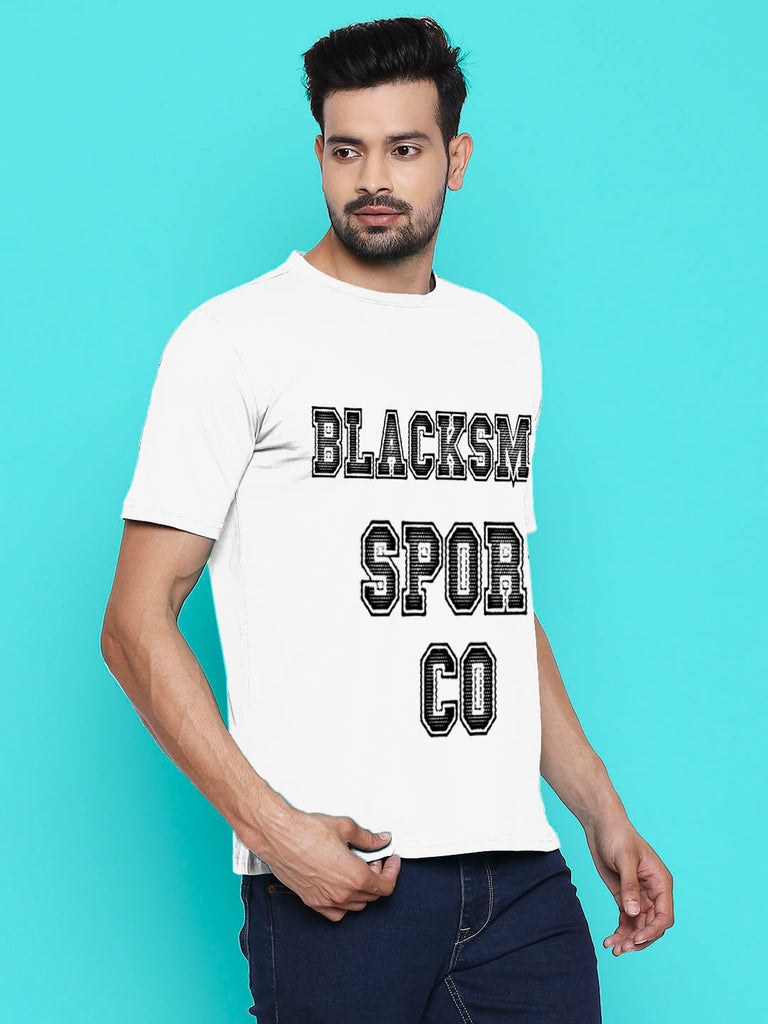 Blacksmith 100% Soft Cotton Bio Washed Blacksmith Sport Co. Round Neck Printed T-shirt for Men - Tshirt for Men.