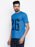 Blacksmith | Blacksmith Fashion | Blacksmith Royal Blue Number 26 Round Neck Printed T-shirt