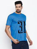 Blacksmith | Blacksmith Fashion | Blacksmith Royal Blue Number 31 Round Neck Printed T-shirt