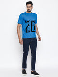 Blacksmith | Blacksmith Fashion | Blacksmith Royal Blue Number 26 Round Neck Printed T-shirt